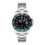 Reebok Hommage Watch Black Green Dial Stainless Steel Strap 42mm Date Display 5 ATM Water Resistant Men's Watch RV HOM G3 AGS1 BW - Reebok