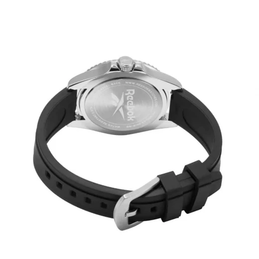 ساعة ريبوك هوميج مينا زرقاء حزام سيليكون أسود 42 ملم - Reebok - Image 2