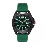 Reebok Griden Green Watch 44mm ABS Stainless Steel Case Silicone Strap - Reebok