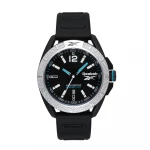 Reebok Griden Black Watch 44mm ABS Stainless Steel Case Metal Dial Silicone Strap 10 ATM Water Resistance Epson AX3 Movement 3HD Functions RV GRD G3 PBIB BW Reference - Reebok