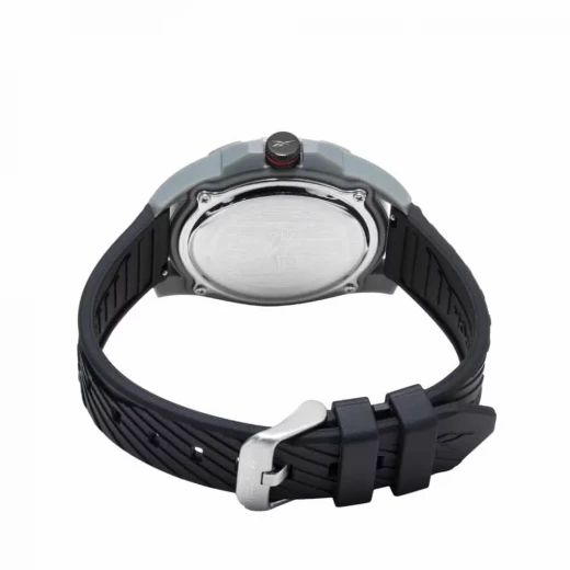 Reebok Embolder Watch Black and Silver 44mm Case with Stainless Steel, Silicone Strap, 10 ATM Water Resistance, Epson AX32 Movement - Reebok - Image 2