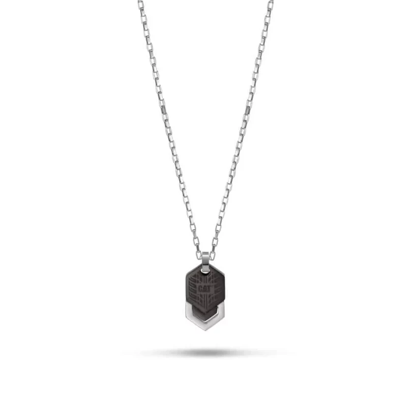 Cat J024N00121 Necklace Stainless Steel Silver Pendant for Women - CAT