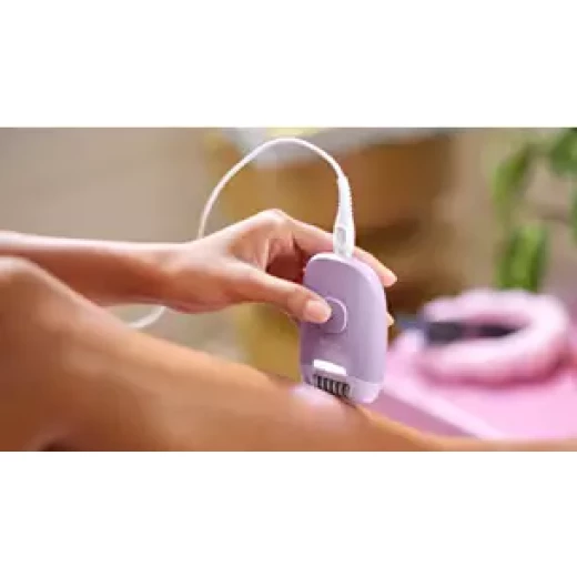 فيليبس آلة إزالة الشعر سيرييز 4000 سلكية للنساء، إزالة شعر لطيفة، مع ضوء LED، 4 ملحقات - فيليبس - Image 7