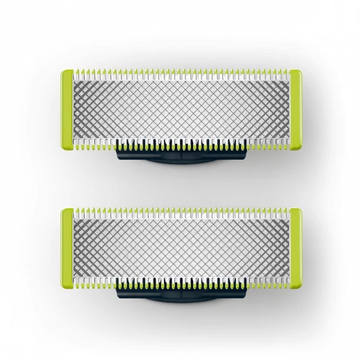 شفرة بديلة لـ Philips OneBlade QP220/50، تشذيب، تحديد، حلاقة، ستانلس ستيل، عبوة 2 - فيليبس - Image 2