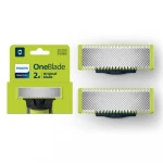 Philips OneBlade QP220/51 Replacement Blades, Hybrid Trimmer and Shaver, 2 Count - Philips