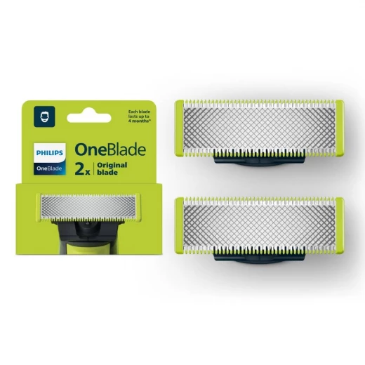 Philips OneBlade QP220/51 Replacement Blades, Hybrid Trimmer and Shaver, 2 Count Philips OneBlade QP220/51 Replacement Blades, Hybrid Trimmer and Shaver, 2 Count