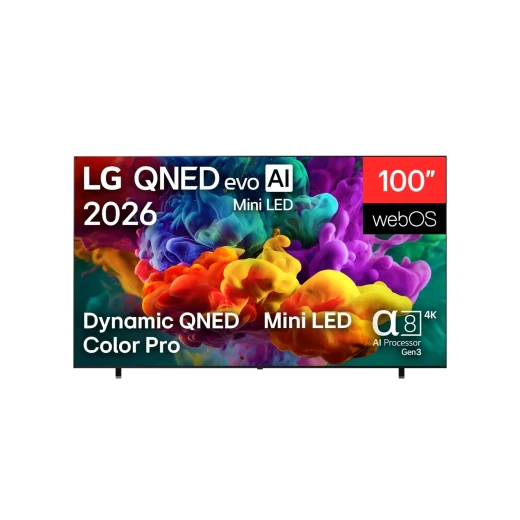 تلفزيون إل جي QNED evo AI Mini LED QNED85 سمارت 4K مقاس 100 بوصة