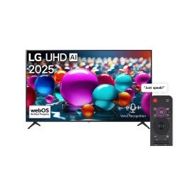 تلفزيون إل جي الذكي 55 بوصة UHD AI UA85 4K بتقنية HDR10 وجهاز تحكم AI Magic لعام 2025