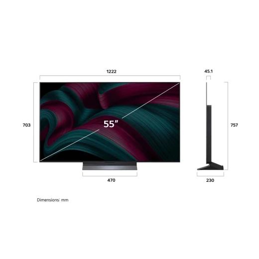 تلفزيون إل جي OLED evo AI C5 مقاس 55 بوصة بدقة 4K 144Hz مع جهاز التحكم AI Magic remote وواجهة webOS25 طراز عام 2025 - إل جي - Image 4