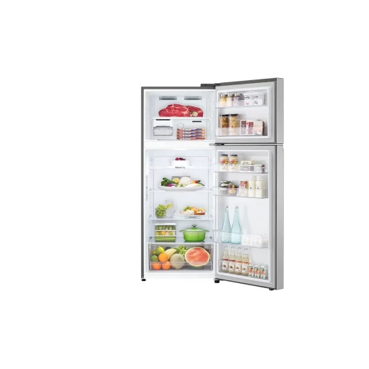 إل جي ثلاجة فريزر علوي 423 لتر ضاغط انفيرتر Smart Inverter لون فضي - إل جي - Image 3