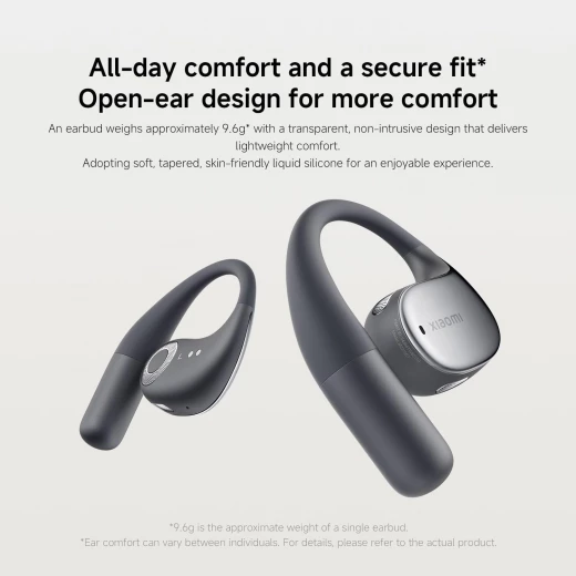 سماعات أذن شاومي OpenWear بتقنية البلوتوث مفتوحة الأذن - بيج رملي، صوت عالي الدقة، بطارية طويلة - شاومي - Image 4