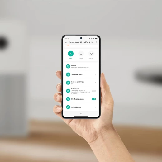 فلتر هواء شاومي الذكي 4 لايت برو، فلتر هيبا وكربون نشط، يزيل الغبار والدخان والروائح - شاومي - Image 2