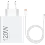 شاحن 120 واط فائق السرعة من النوع A مع كابل USB C لهواتف شاومي - شاومي