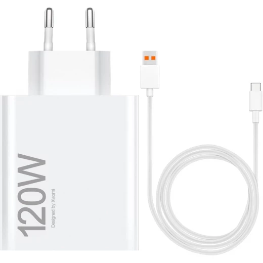 شاحن 120 واط فائق السرعة من النوع A مع كابل USB C لهواتف شاومي شاحن 120 واط فائق السرعة من النوع A مع كابل USB C لهواتف شاومي