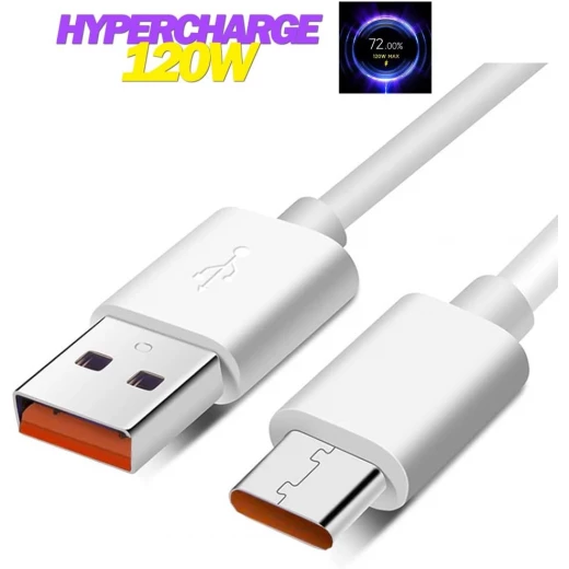 شاحن 120 واط فائق السرعة من النوع A مع كابل USB C لهواتف شاومي - شاومي - Image 5