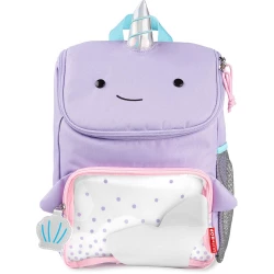 Skip Hop Zoo Narwhal Big Kid Backpack, School Supplies, 11 x 4.25 x 14 Inch