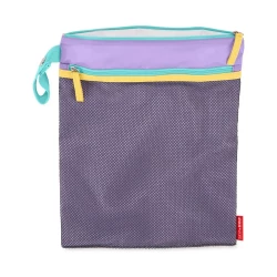 Skip Hop Spark Style Wet Bag Purple and Pink Waterproof 10.5 x 13 Inch