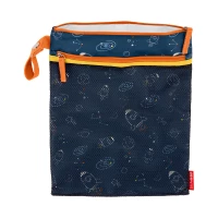 Skip Hop Rocket Wet Bag Waterproof Mesh Pocket for Swimsuits and Accessories