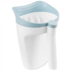 Skip Hop Wave Waterfall Baby Bath Rinser, Gentle Tear-Free Design, Ergonomic Handle for Easy Rinsing, Perfect for Infants and Toddlers, White Color, Holds up to 6 Ounces, 1 Count
