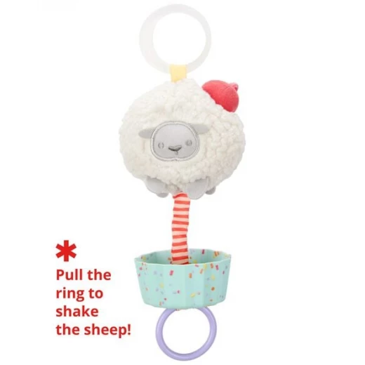 Skip Hop Sweet Sheep Jitter Stroller Toy Multi Sensory Baby Activity - Image 2