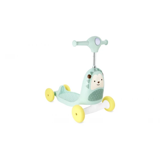 سكوتر Skip Hop 3 في 1 على شكل قنفذ حديقة الحيوان، متعدد الألوان، لعبة للأطفال الصغار - Image 2