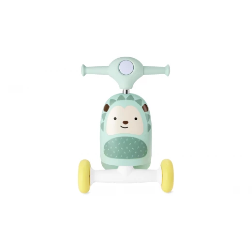 سكوتر Skip Hop 3 في 1 على شكل قنفذ حديقة الحيوان، متعدد الألوان، لعبة للأطفال الصغار - Image 4