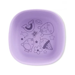 Skip Hop Squad Purple Silicone Baby Bowl, Non-Slip, BPA-Free, 13cm