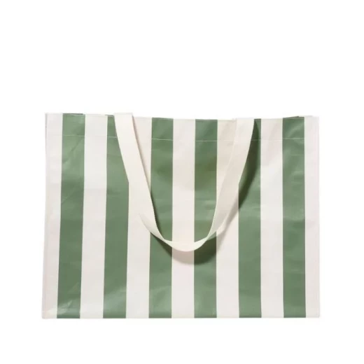SUNNY LiFE The Vacay Carryall Beach Bag Olive Stripe Oversized Waterproof Durable with Detachable Pouch and Drainage Holes - Sunny life - Image 2
