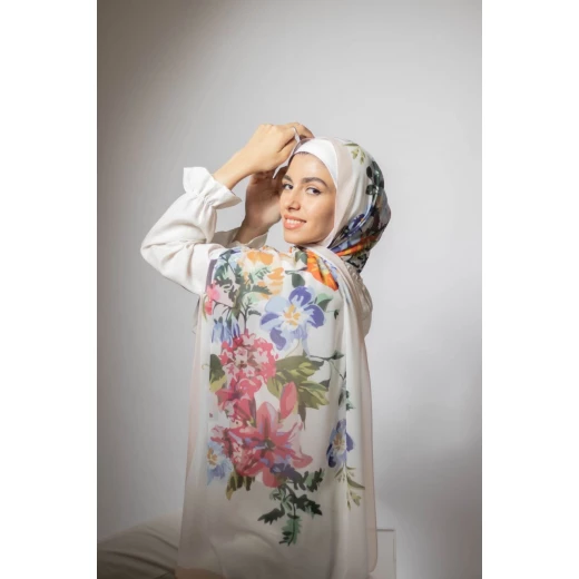 Love Garden Georgette Chiffon Hijab: Soft, Airy Scarf for a Gentle & Elegant Daily Look, Featuring Exclusive Designs, Made in Egypt, & Extra Long 300x70cm Size - Pink Love Garden Georgette Chiffon Hijab: Soft, Airy Scarf for a Gentle & Elegant Daily Look, Featuring Exclusive Designs, Made in Egypt, & Extra Long 300x70cm Size - Pink
