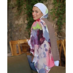 Mystery Kain Georgette Chiffon Hijab: Soft, Lightweight Scarf for Everyday Elegance, 300x70cm, Comfortable and Stylish