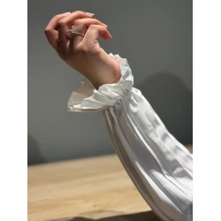 White Pleated Sleeves for Women Elegant Fashion Accessories 2024 New Style Available in Multiple Sizes and Fabrics
