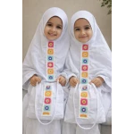 Luxury Kids Prayer Set with Handbag for 2 Year Olds, Featuring Beautiful Design and Durable Fabric, Perfect Islamic Gift for Children's Religious Practice - Kain