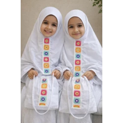 طقم صلاة أطفال مع حقيبة يد، من سنتين إلى 4 سنوات، وردي، مريح ومتين