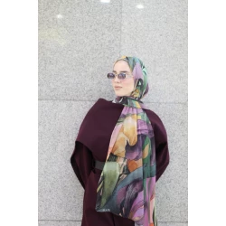 ستلا حجاب شيفون جورجيت للنساء، ناعم وخفيف الوزن، 300 × 70 سم