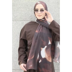 كاين حجاب شيفون جورجيت ناعم خفيف الوزن أنيق للاستخدام اليومي 300x70 سم