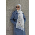 حجاب لوف بيرد سوفت شيفون جورجيت أزرق 300x70 سم للاستخدام اليومي - لوف بيرد سوفت
