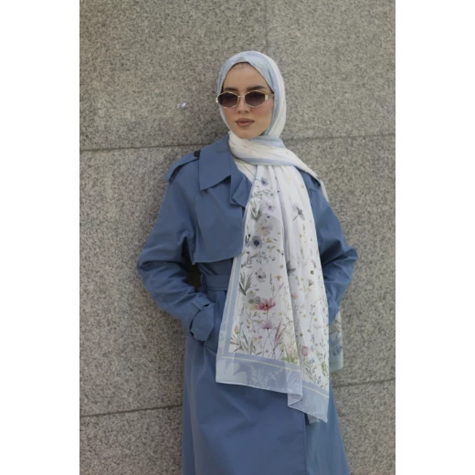 حجاب لوف بيرد سوفت شيفون جورجيت أزرق 300x70 سم للاستخدام اليومي حجاب لوف بيرد سوفت شيفون جورجيت أزرق 300x70 سم للاستخدام اليومي