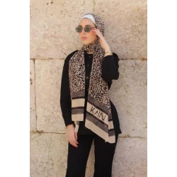حجاب ليوبارد كيه شيفون جورجيت مريح وخفيف الوزن 300x70 سم