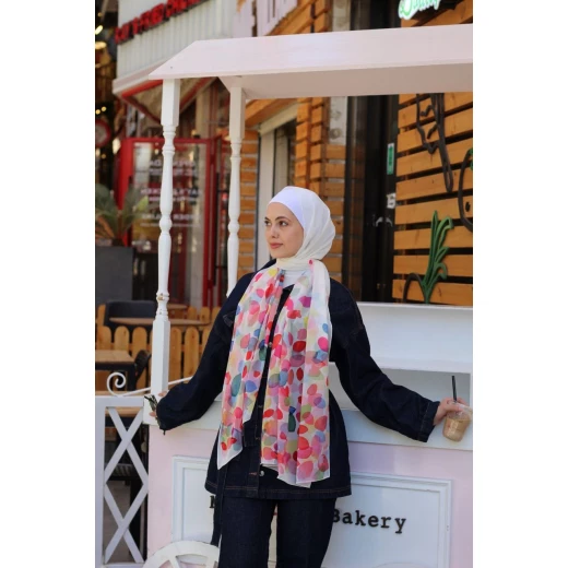 اي كاندي حجاب شيفون جورجيت أحمر 300 سم × 70 سم أناقة اي كاندي حجاب شيفون جورجيت أحمر 300 سم × 70 سم أناقة