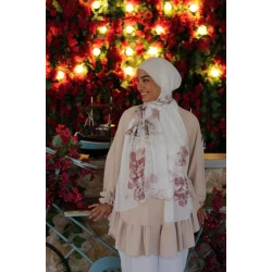 Kain Day Dream Georgette Chiffon Hijab: Soft, Airy Scarf for Women, Featuring Exclusive Designs, Made in Egypt, & Extra Long 300 x 70cm for Elegant Everyday Wear