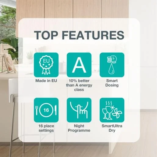 Gorenje GV693A65UVAD Dishwasher, EU Made, 10% More Energy Efficient Than Class A, Super Silent Operation, SmartDosing Automatic Detergent Dispensing, UV Technology - Gorenje - Image 3