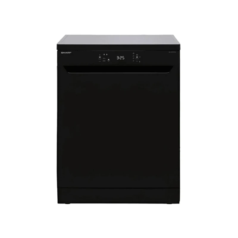 غسالة صحون شارب QW-V615AS-BK3، سعة 15 فرد، لون أسود، تصميم واسع وعملي لتنظيف الأطباق وأدوات المطبخ بكفاءة، مع مساحة تخزين مناسبة للاستخدام اليومي - شارب