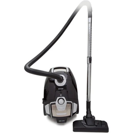Sharp EC-BG2205A-BZ 2200W Bagged Vacuum Cleaner, Black, with Exhaust HEPA Filter, Powerful Suction and Efficient Cleaning for Floors and Various Surfaces Sharp EC-BG2205A-BZ 2200W Bagged Vacuum Cleaner, Black, with Exhaust HEPA Filter, Powerful Suction and Efficient Cleaning for Floors and Various Surfaces