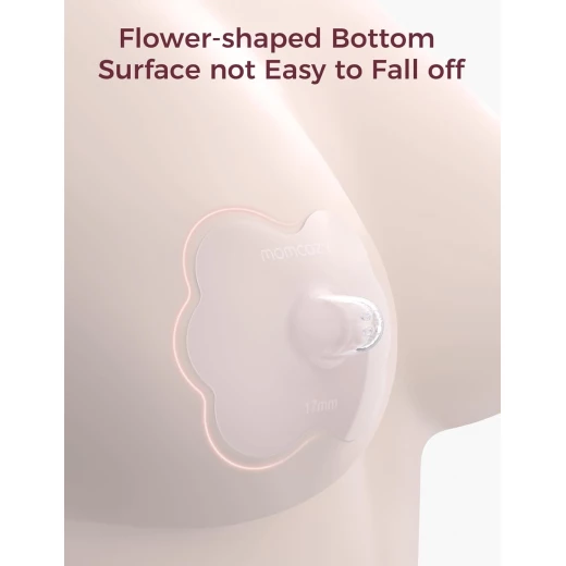 واقي حلمة الأمومة من موم كوزي بتصميم أزهار مقاس 24 مم للأمهات المرضعات - خالٍ من BPA/BPS - موم كوزي - Image 2