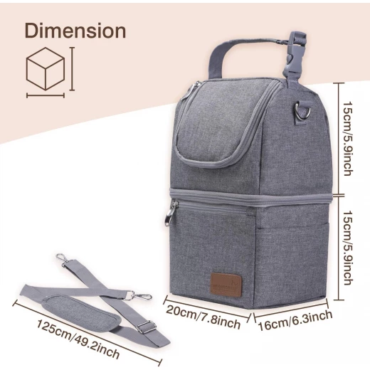 Momcozy Double-Layer Insulated Breastmilk Cooler Bag - Portable & Versatile for Bottles - Momcozy - Image 5