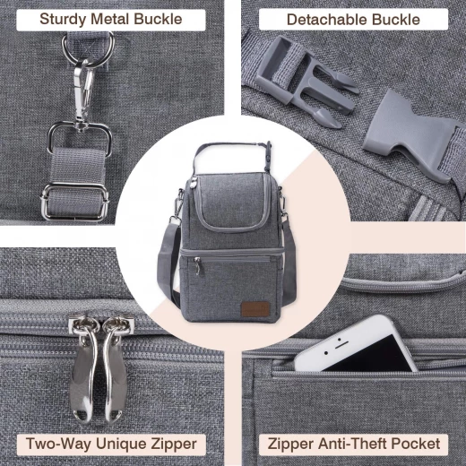 Momcozy Double-Layer Insulated Breastmilk Cooler Bag - Portable & Versatile for Bottles - Momcozy - Image 7