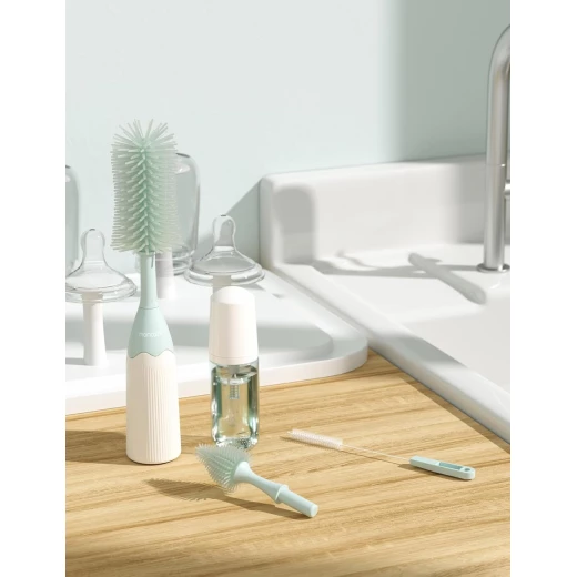 Momcozy Press Foam Bottle Cleaning Brush for Baby Bottles, Pumps & Nipples - Momcozy - Image 4