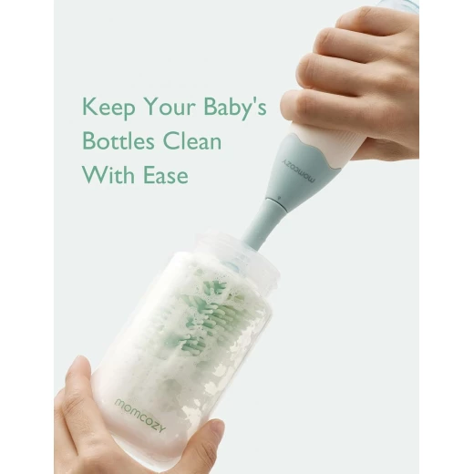 Momcozy Press Foam Bottle Cleaning Brush for Baby Bottles, Pumps & Nipples - Momcozy - Image 5