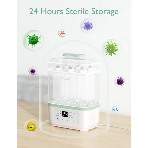 Momcozy Baby Bottle Sterilizer & Dryer - Electric Steam Sterilizer for Bottles & Accessories - Momcozy - Image 7