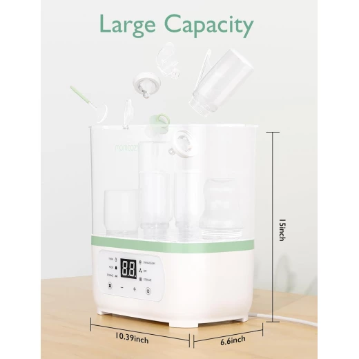 Momcozy Baby Bottle Sterilizer & Dryer - Electric Steam Sterilizer for Bottles & Accessories - Momcozy - Image 2